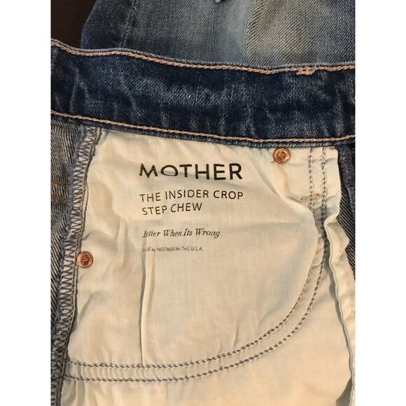 Mother Superior The Insider Crop Step Chew Better When Its Wrong Jeans - Size 25 - Picture 12 of 15